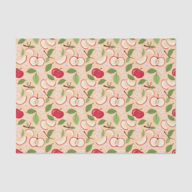 Fruit Basket Pattern Collection - Apples   Tissue Paper (Front)