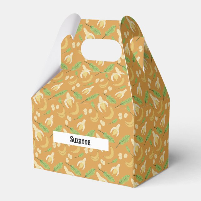 Fruit Basket Pattern Collection - Banana Favor Boxes (Front Side)
