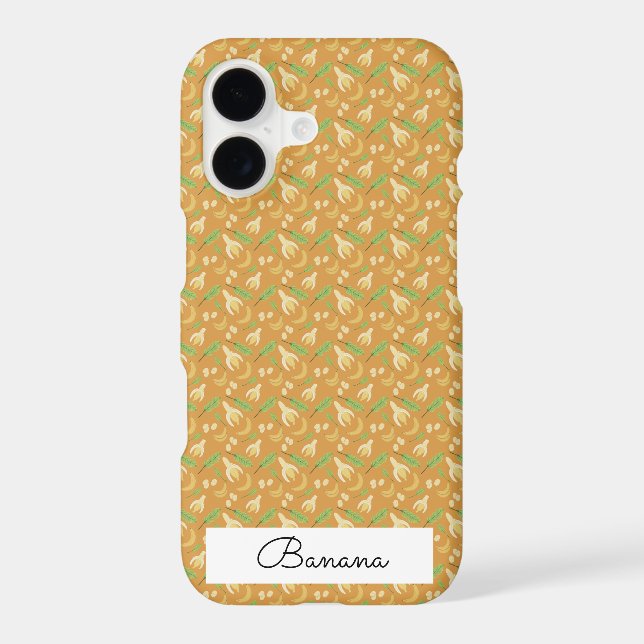 Fruit Basket Pattern Collection - Banana Iphone Case (Back)