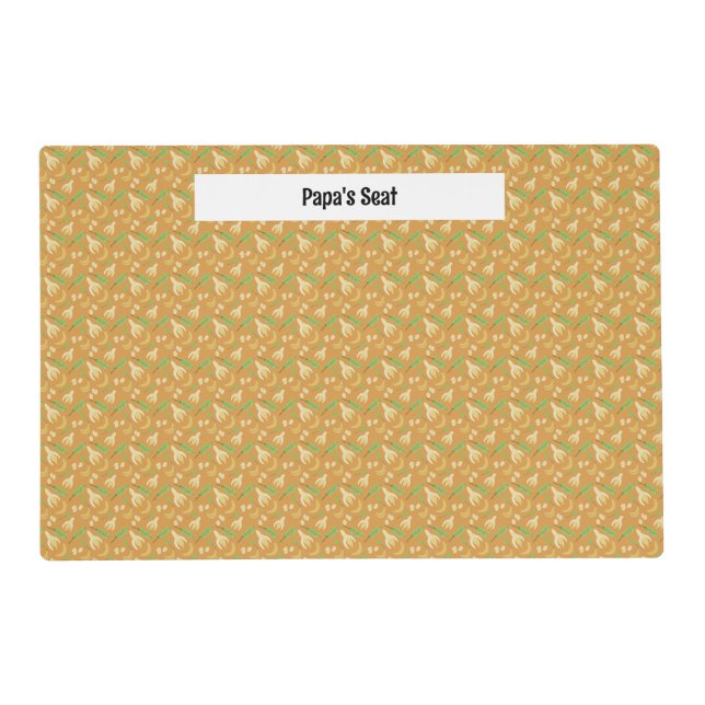 Fruit Basket Pattern Collection - Banana Placemat (Front)
