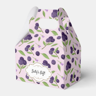 Fruit Basket Pattern Collection - Blueberries Favor Boxes