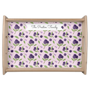 Fruit Basket Pattern Collection - Blueberries Serving Tray