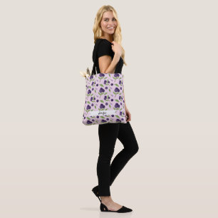 Fruit Basket Pattern Collection - Blueberries Tote Bag