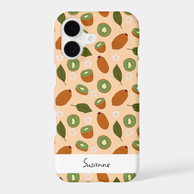 Fruit Basket Pattern Collection - Kiwi Iphone Case (Back)
