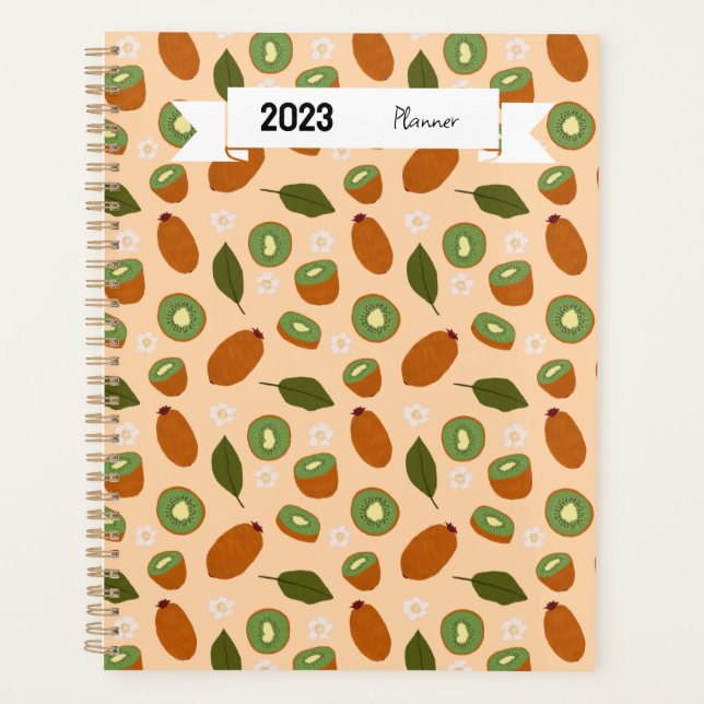 Fruit Basket Pattern Collection - Kiwi Planner (Front)