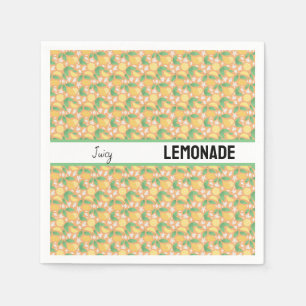Fruit Basket Pattern Collection - Lemon Napkins