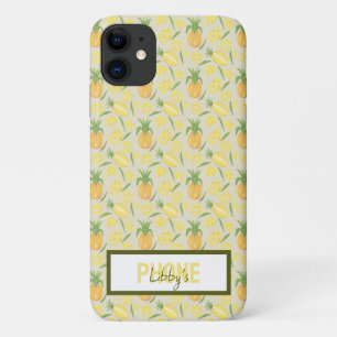 Fruit Basket Pattern Collection - Pineapples iPhone 11 Case