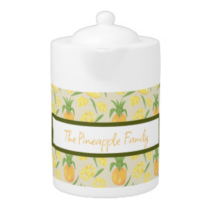 Fruit Basket Pattern Collection - Pineapples Teapot