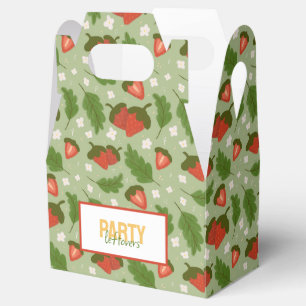 Fruit Basket Pattern Collection - Strawberries Favor Boxes