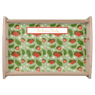 Fruit Basket Pattern Collection - Strawberries Serving Tray