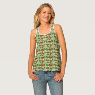 Fruit Basket Pattern Collection - Strawberries Tank Top
