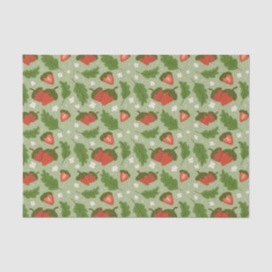 Fruit Basket Pattern Collection - Strawberries Tissue Paper