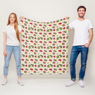 Fruit Basket Pattern Collection - Watermelon Fleece Blanket