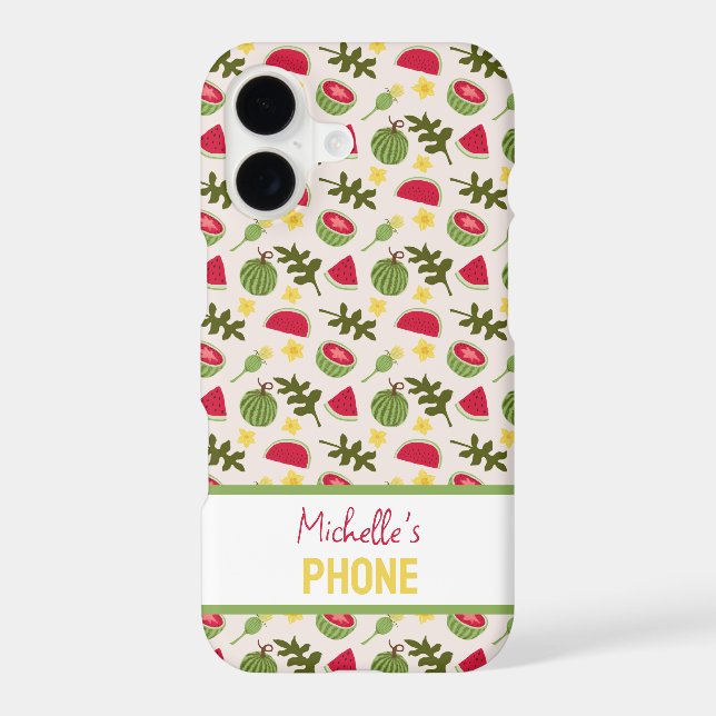 Fruit Basket Pattern Collection - Watermelon Iphone Case (Back)