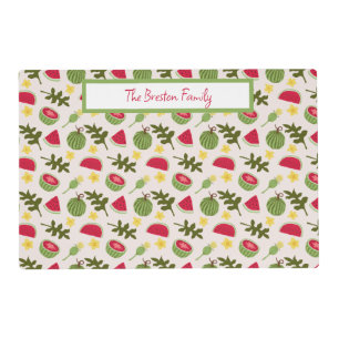 Fruit Basket Pattern Collection - Watermelon Placemat