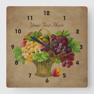 Fruit Basket Vintage Art