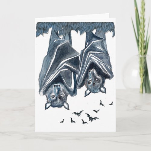 Fruit Bat Artwork Blank Greeting Card