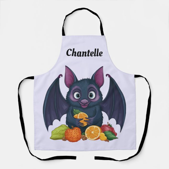 Fruit Bat Personalized Apron (Front)