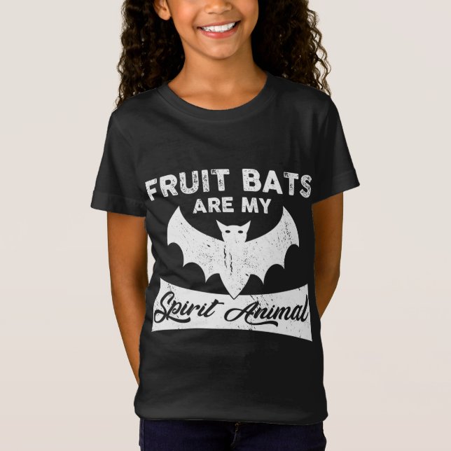 Fruit Bats Are My Spirit Animal Spooky Halloween B T-Shirt (Front)
