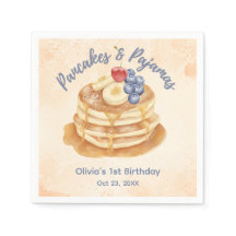 Fruit Blueberry Pancakes & Pajamas 1st Birthday