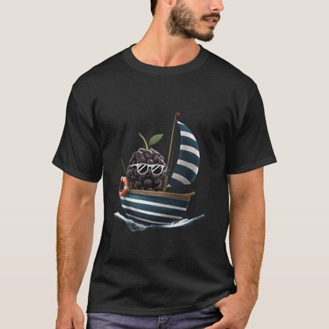 Fruit Boating Blackberries T-Shirt (Front)