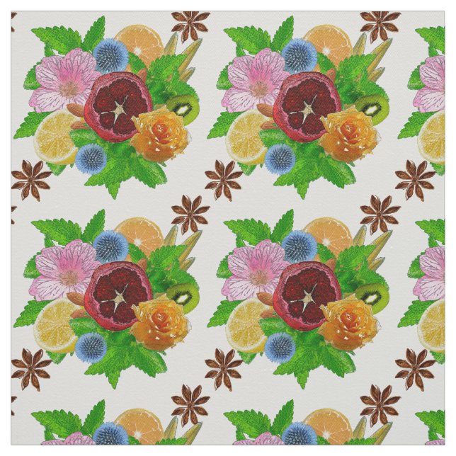Fruit bouquet. fabric (Swatch)