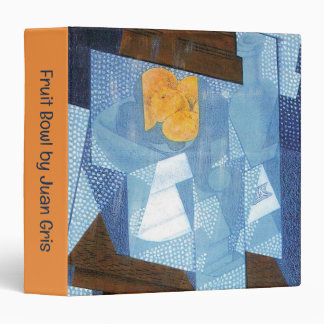 Fruit Bowl by Juan Gris, Vintage Cubism Still Life 3 Ring Binder