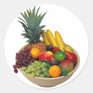 Fruit Bowl Classic Round Sticker