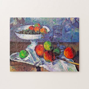 Fruit bowl, Glass and Apples, Cezanne Jigsaw Puzzle