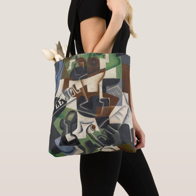 Fruit Bowl, Pipe and Journal, 1917 Tote Bag (Close Up)