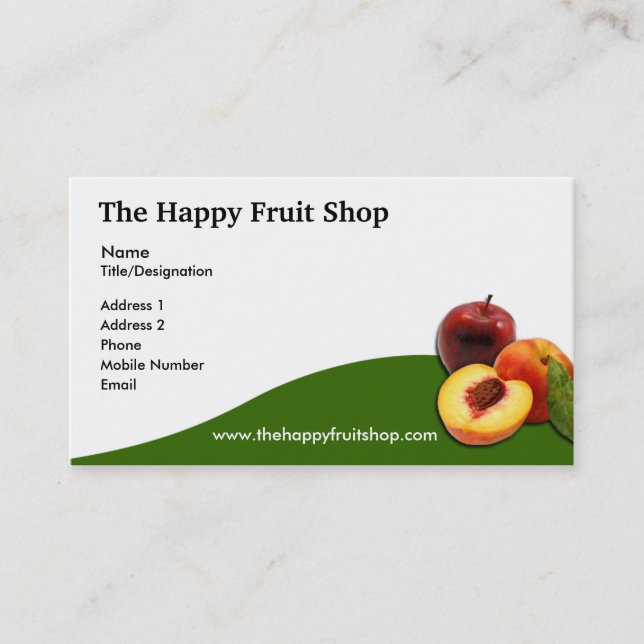 Fruit Business Card (Front)
