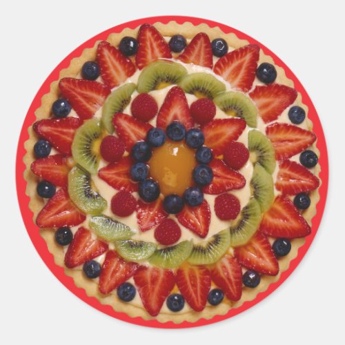 Fruit Cake Classic Round Sticker