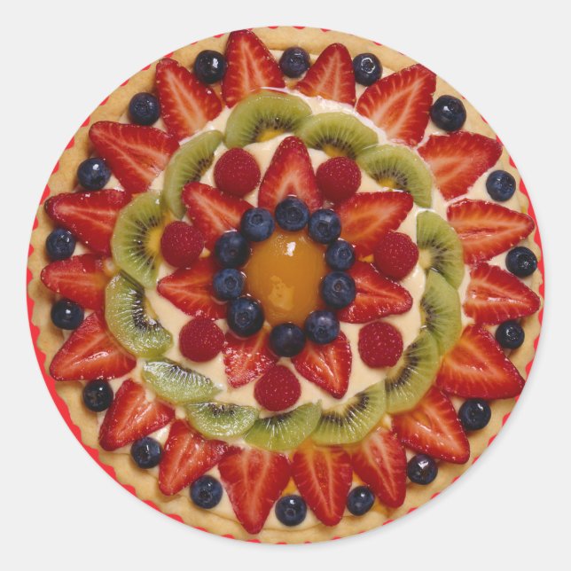 Fruit Cake Classic Round Sticker (Front)