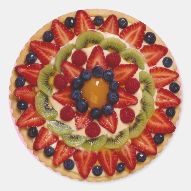 Fruit Cake Classic Round Sticker (Front)