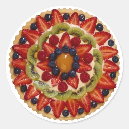 Fruit Cake Classic Round Sticker