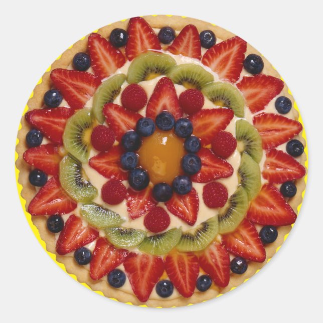 Fruit Cake Classic Round Sticker (Front)