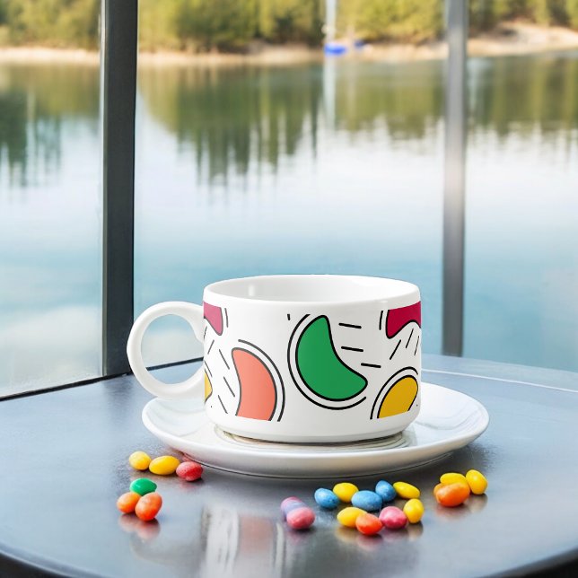 Fruit Candy Shapes Pattern Bowl (Chili Bowl)