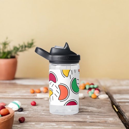 Fruit Candy Shapes Pattern Water Bottle