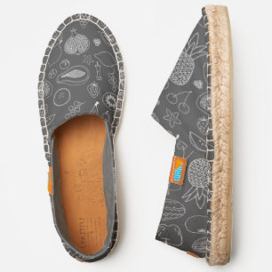 Fruit Chalkboard Food Art Espadrilles