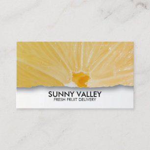 Fruit Closeup Retail Wholesale Business Card