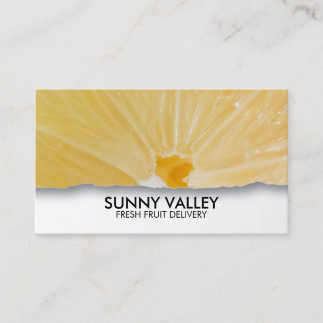 Fruit Closeup Retail Wholesale Business Card (Front)