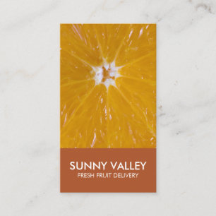 Fruit Closeup Retail Wholesale Business Card
