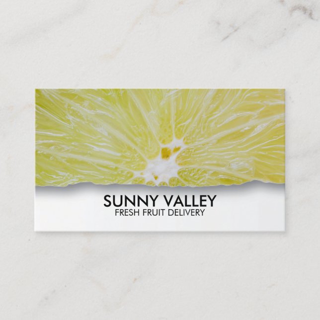 Fruit Closeup Retail Wholesale Business Card (Front)