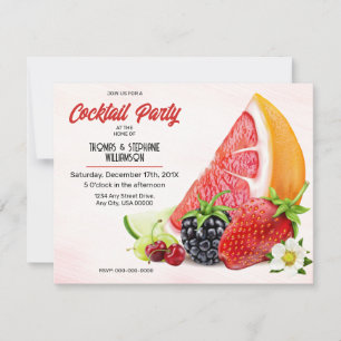 Fruit Cocktail Party Invitation
