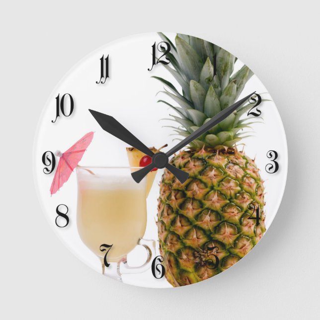 Fruit cocktail round clock (Front)