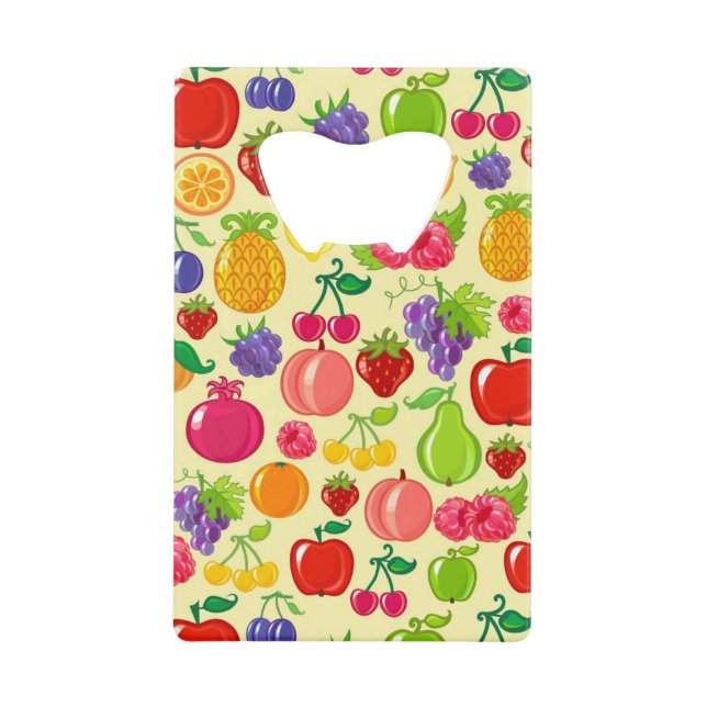Fruit Credit Card Bottle Opener (Front)
