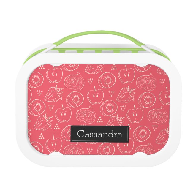 Fruit Cut in Half Pattern with First Name