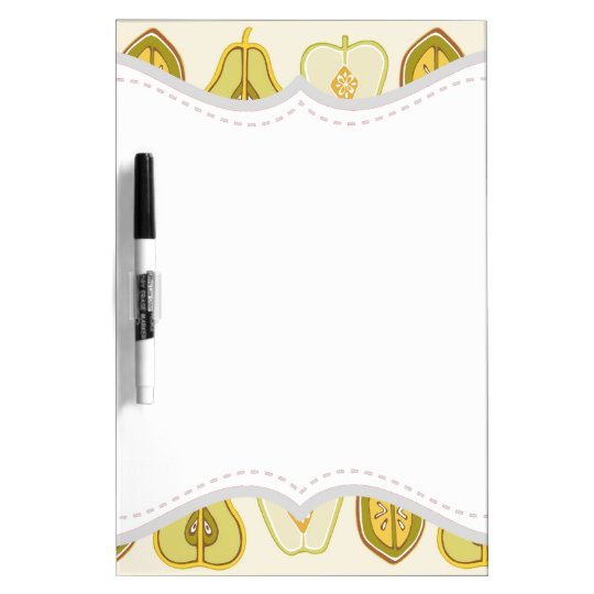 Fruit Design Apples Pears Avocados Kitchen Gifts Dry-Erase Board