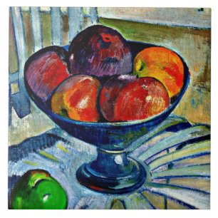 Fruit Dish on a Garden Chair Ceramic Tile