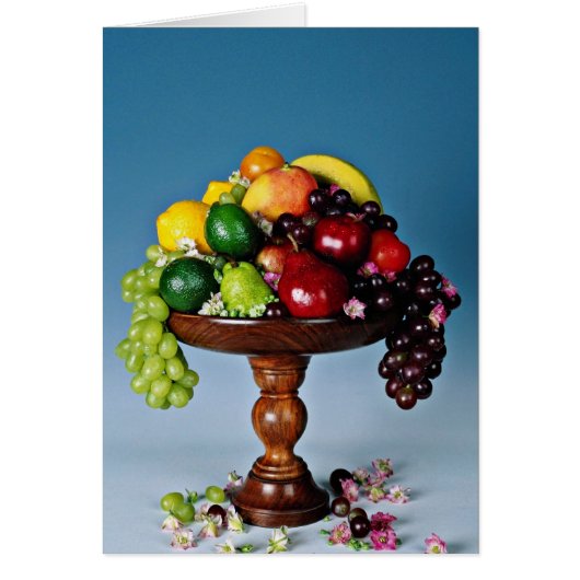 Fruit display  flowers cards (Front)